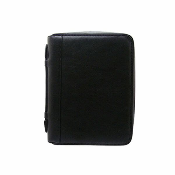 ダクトの牛革シュリンク ラウンドファスナー・A5サイズ6穴システム