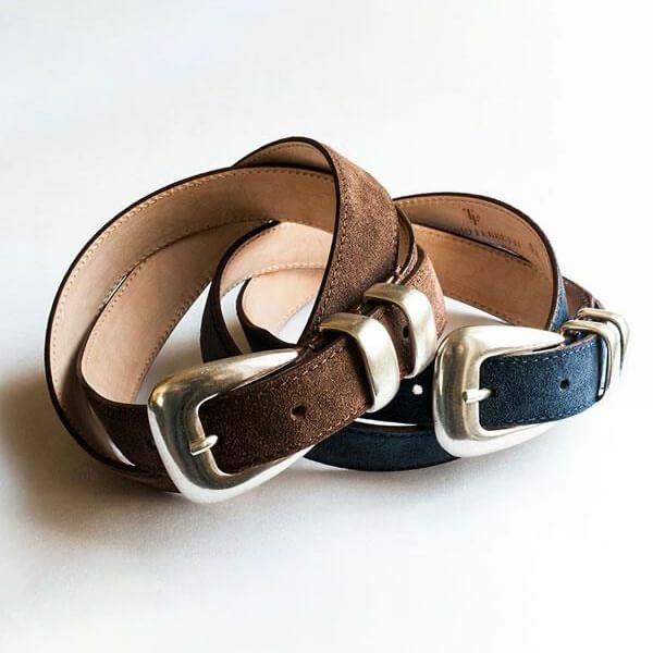 ティベリオ フェレッティ プンターレ付き スウェードベルト 8674