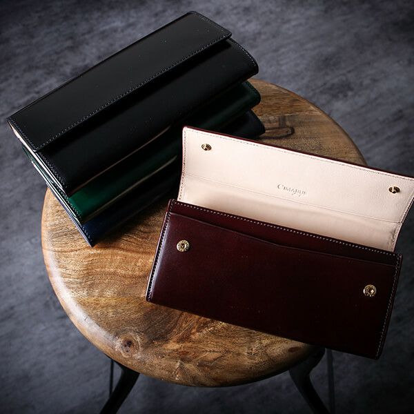 CIMABUE　チマブエ　長財布 アニリンコードバン RFロングウォレット（ラウンドファスナー長財布