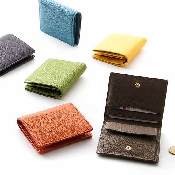 チマブエ Shrunken Calf ミニウォレット15147 二つ折り財布 CIMABUE