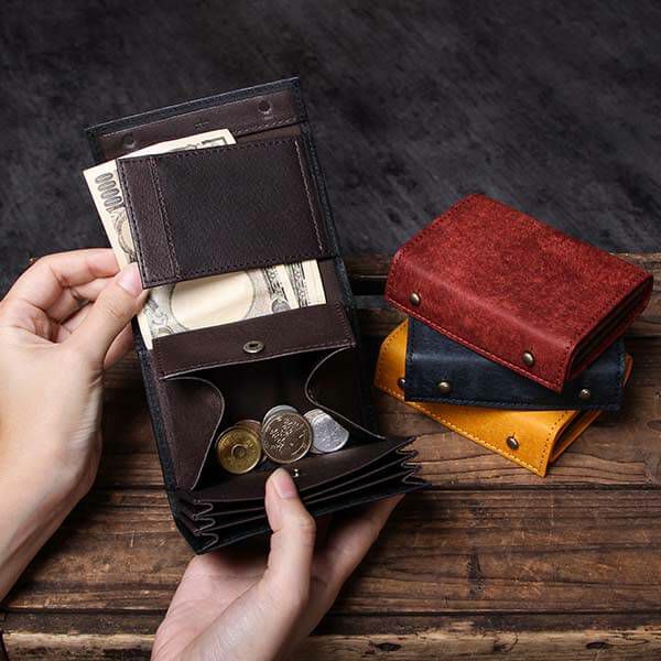 エムピウの二つ折り財布 左利き用 millefoglie P25 ミッレフォッリエ2  