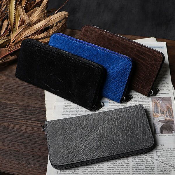 ズー ピューマウォレット 24 ラウンド長財布 カバ革 ZOO | フリー