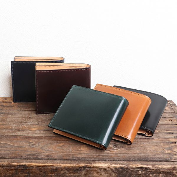 ブースターズ オイルコードバン 二つ折り財布 小銭入れ付き Boosters 