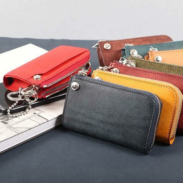 クルリ Kururi コンパクトキーケース ウォレット t3Leather | フリー  