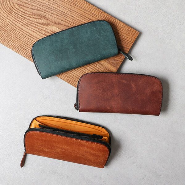 ワンズワーカー ファスナーウォレット ロングタイプ ラウンド長財布  