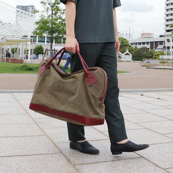 ボーデッサン タンニンワッシャー & ヌメアンチック ボストンバッグ TW 