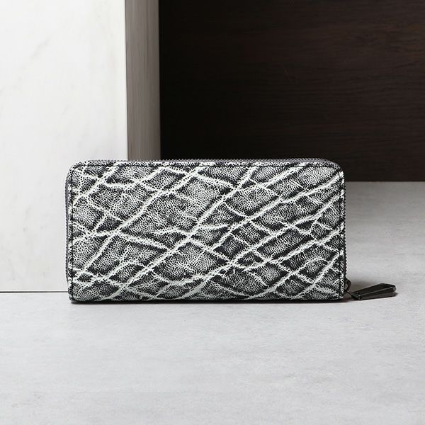 ズー 長財布 象革 ZLW-143 ブラッククラッシュ ZOO | フリースピリッツ