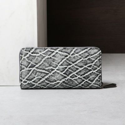 ズー 長財布 象革 ZLW-143 ブラッククラッシュ ZOO | フリースピリッツ